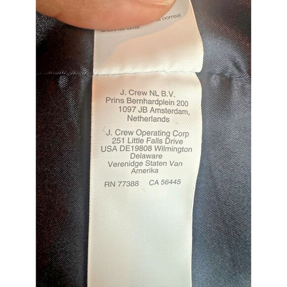 J. Crew Lady Day Double Cloth Italian Wool Belted Topcoat Coat Blue Sz8 NWT $450 - Picture 13 of 17